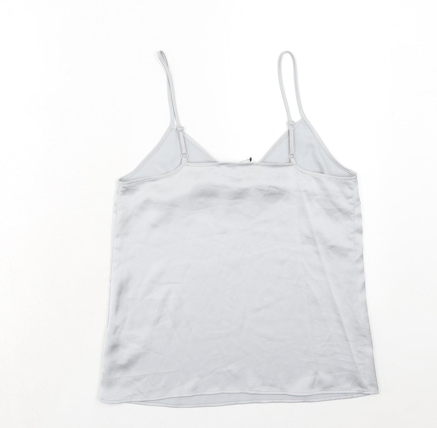 Marks and Spencer Womens Grey Polyester Camisole Tank Size 8 V-Neck