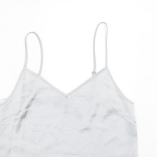 Marks and Spencer Womens Grey Polyester Camisole Tank Size 8 V-Neck