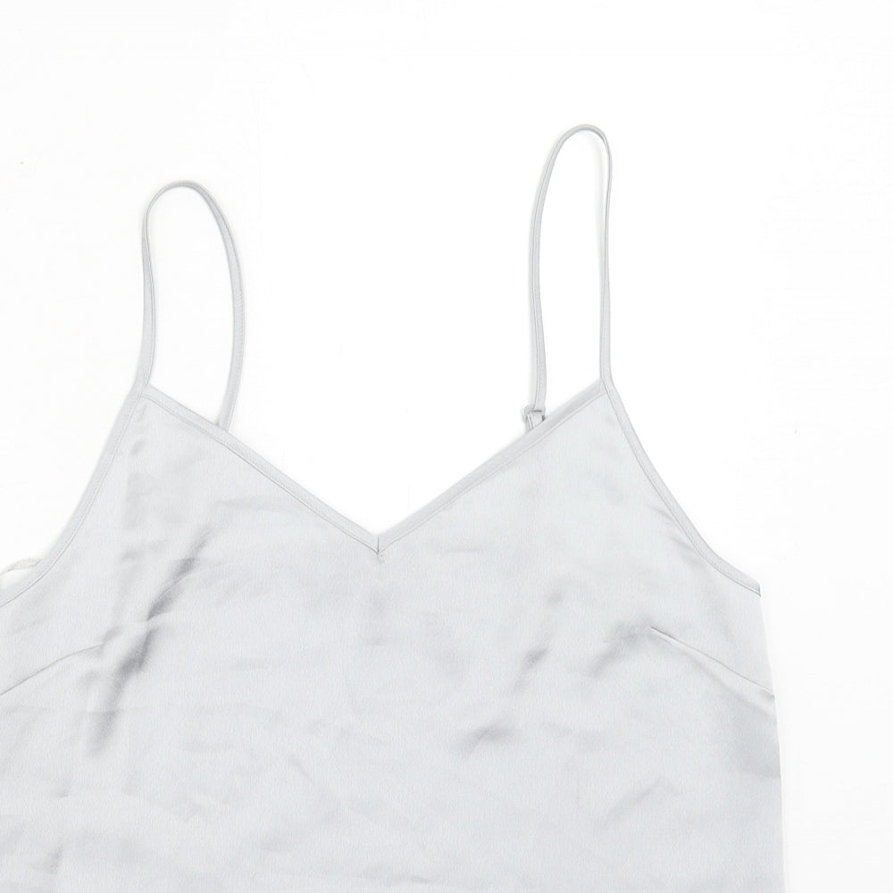 Marks and Spencer Womens Grey Polyester Camisole Tank Size 8 V-Neck