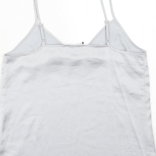 Marks and Spencer Womens Grey Polyester Camisole Tank Size 8 V-Neck