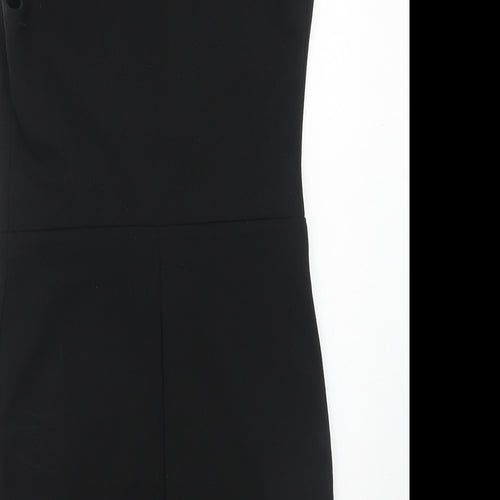 I-X London Womens Black Polyester A-Line Size 8 Collared Pullover