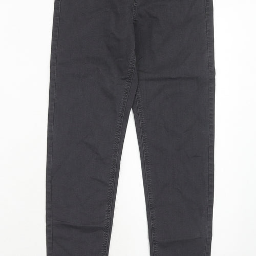 Marks and Spencer Womens Grey Cotton Skinny Jeans Size 6 Regular