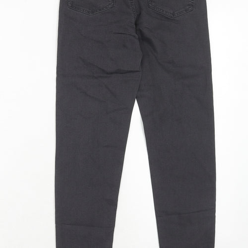Marks and Spencer Womens Grey Cotton Skinny Jeans Size 6 Regular