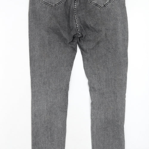 Denim Wise Womens Grey Cotton Skinny Jeans Size 10 Regular Zip