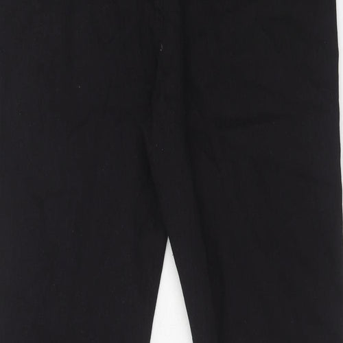 Boohoo Womens Black Cotton Skinny Jeans Size 14 Regular Button