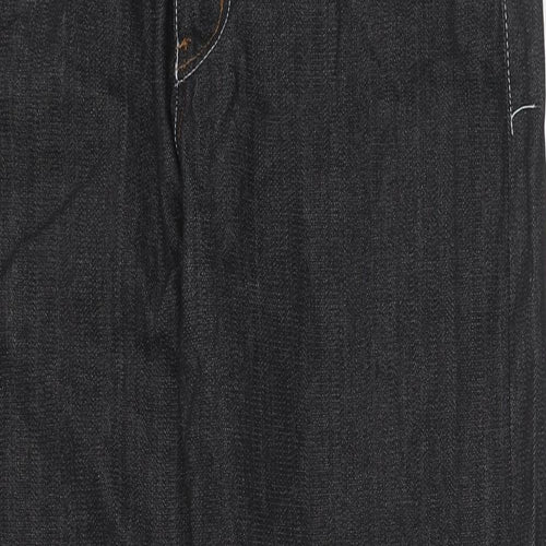 Game Time Mens Black Cotton Straight Jeans Size 34 in Regular Zip