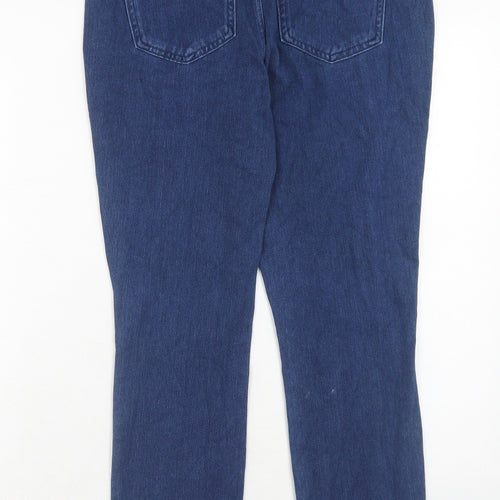 NEXT Womens Blue Cotton Skinny Jeans Size 12 Regular Zip