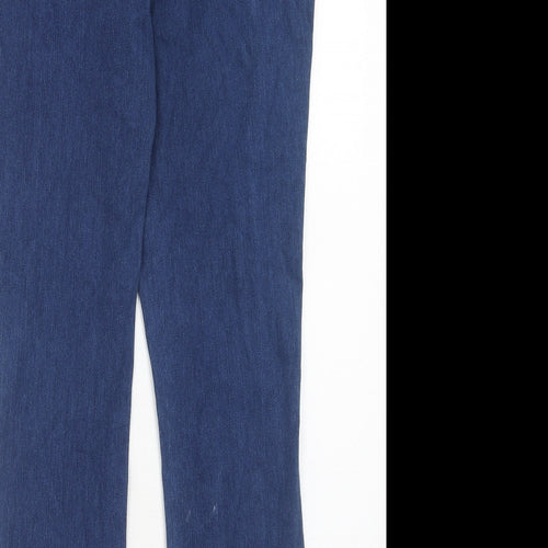 NEXT Womens Blue Cotton Skinny Jeans Size 12 Regular Zip
