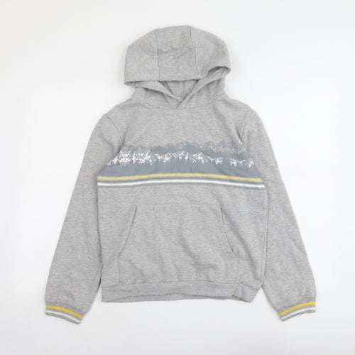 Mountain Warehouse Boys Grey Cotton Pullover Sweatshirt Size 13 Years Pullover - Snow Mountains