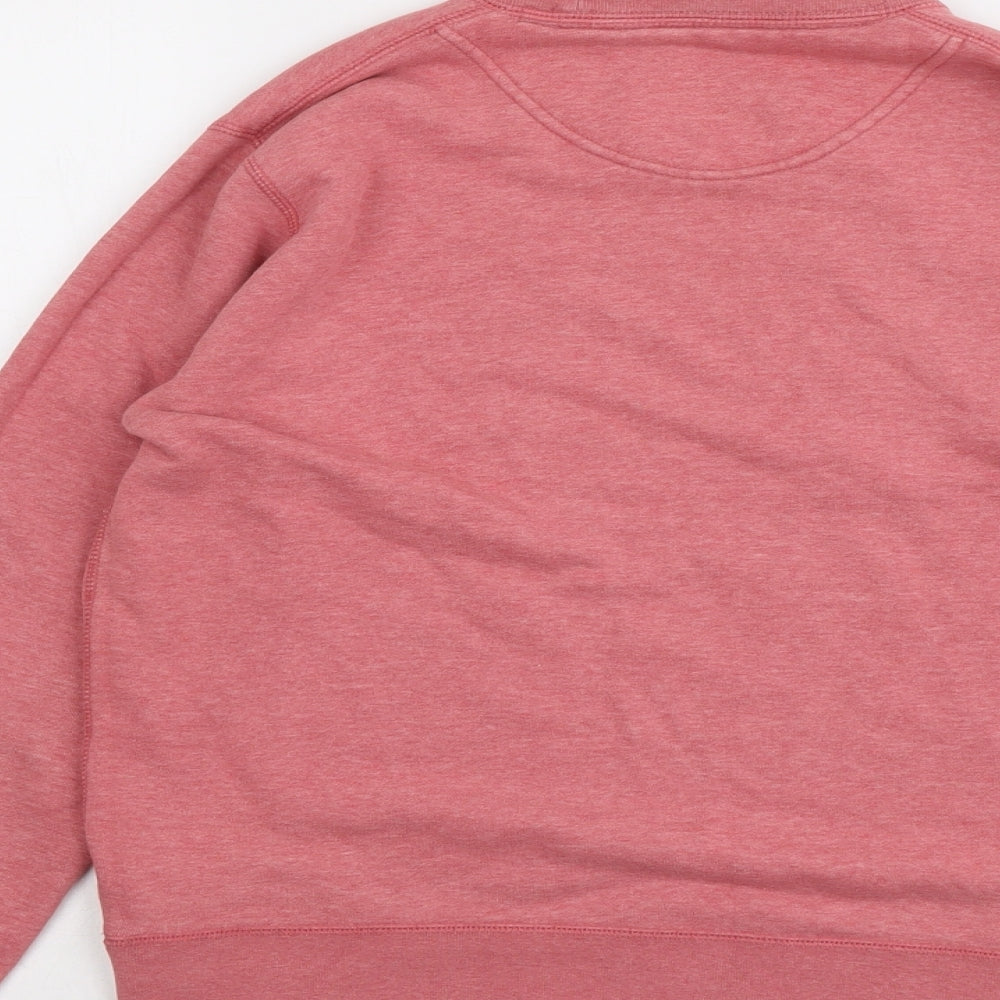 Uniqlo Womens Pink Cotton Pullover Sweatshirt Size M Pullover