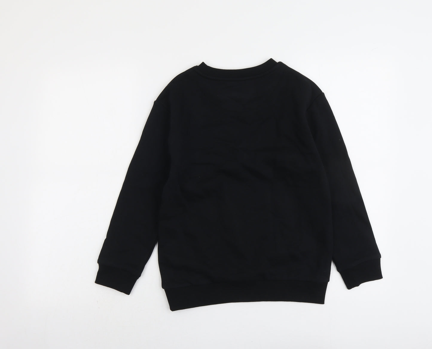 Marks and Spencer Boys Black Cotton Pullover Sweatshirt Size 9-10 Years Pullover - Stranger Things