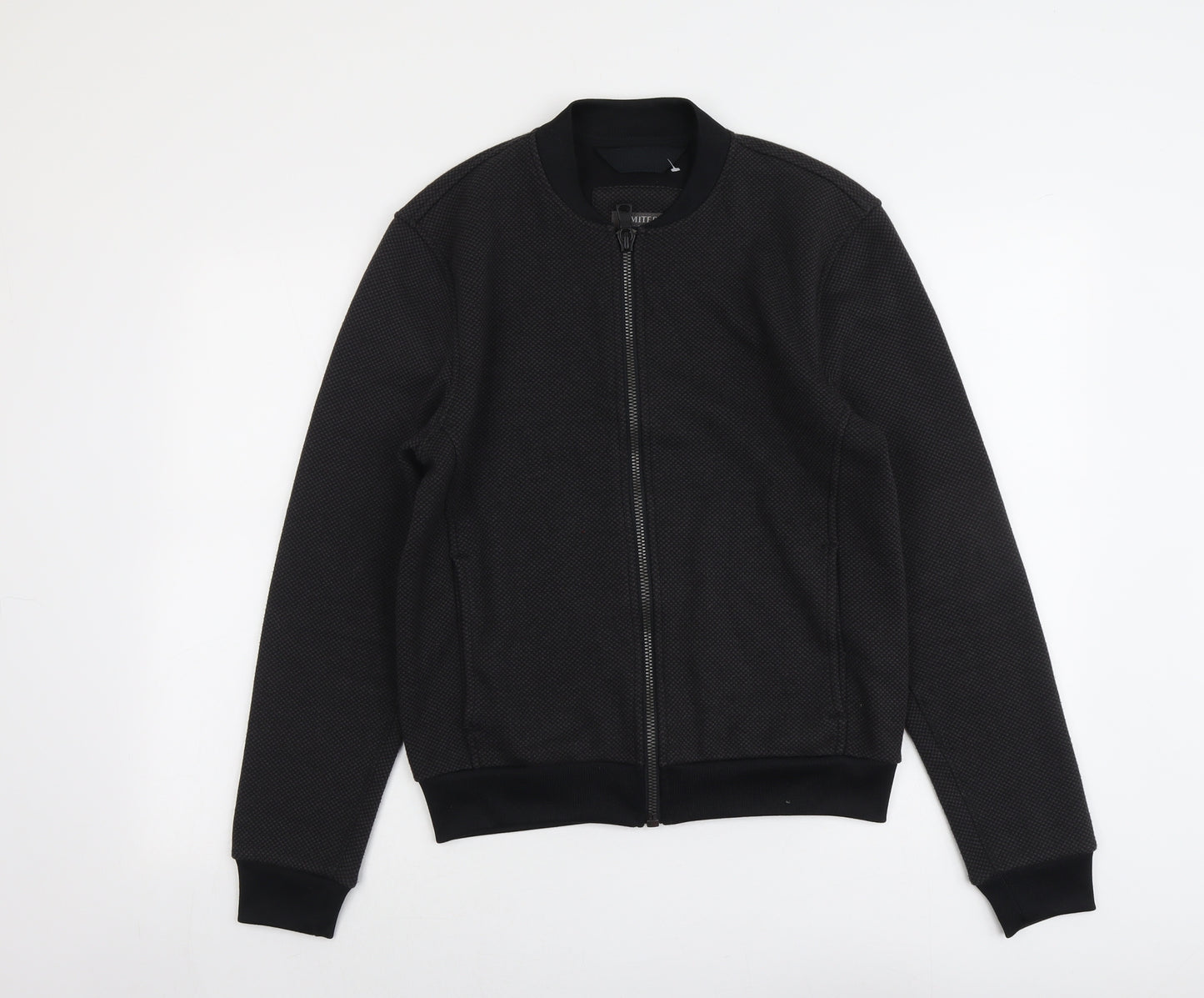 Marks and Spencer Mens Grey Bomber Jacket Jacket Size S Zip