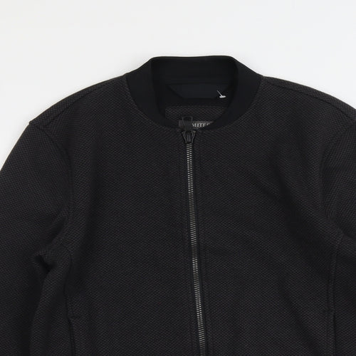 Marks and Spencer Mens Grey Bomber Jacket Jacket Size S Zip