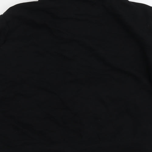 Marks and Spencer Mens Black Cotton Full Zip Sweatshirt Size 2XL