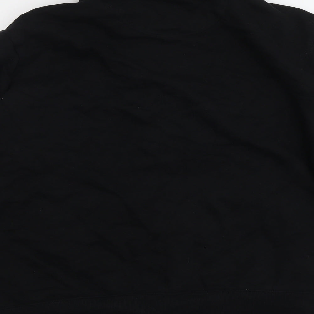 Marks and Spencer Mens Black Cotton Full Zip Sweatshirt Size 2XL