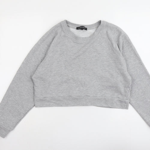 Cameo Rose Womens Grey Cotton Pullover Sweatshirt Size M Pullover
