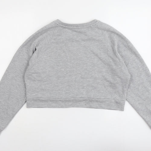 Cameo Rose Womens Grey Cotton Pullover Sweatshirt Size M Pullover