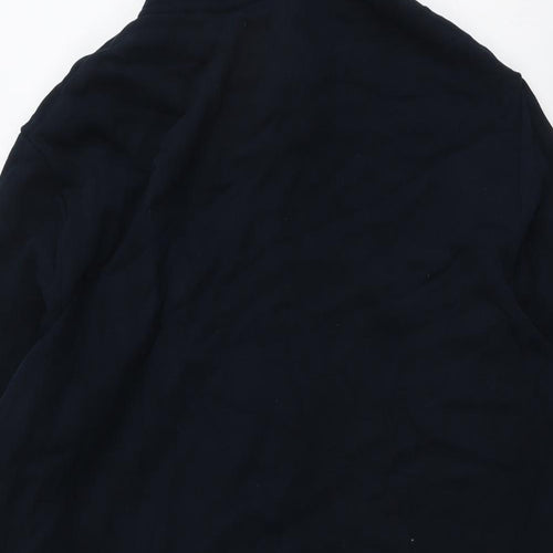 Marks and Spencer Mens Blue Cotton Full Zip Hoodie Size XL
