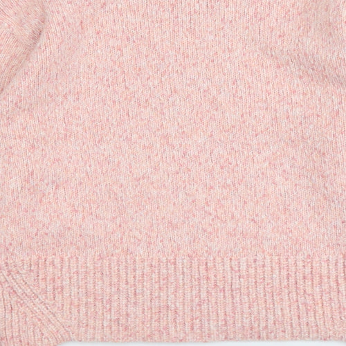 Marks and Spencer Womens Pink Round Neck Acrylic Pullover Jumper Size M