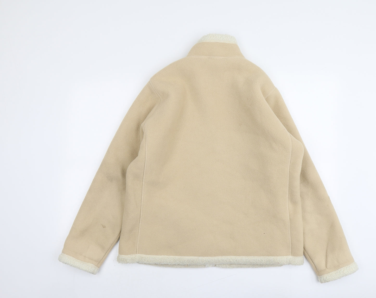 EWM Womens Beige Jacket Size 12 Zip