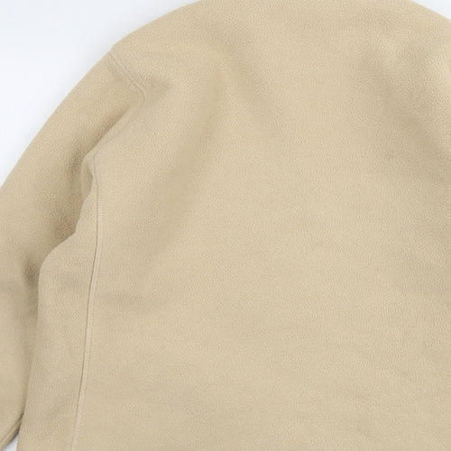 EWM Womens Beige Jacket Size 12 Zip