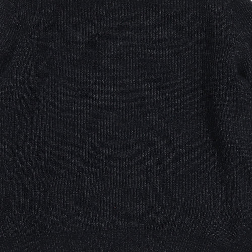 Marks and Spencer Mens Blue Round Neck Polyamide Pullover Jumper Size L Long Sleeve