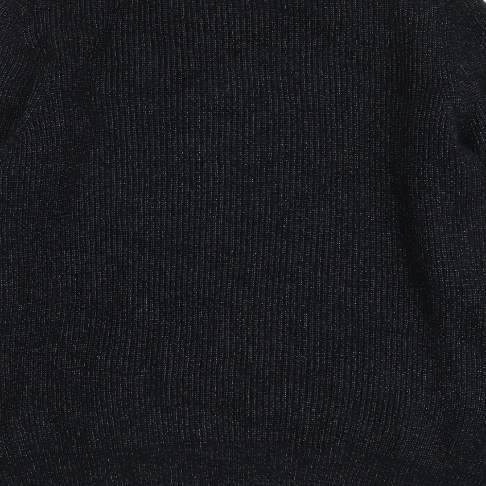 Marks and Spencer Mens Blue Round Neck Polyamide Pullover Jumper Size L Long Sleeve