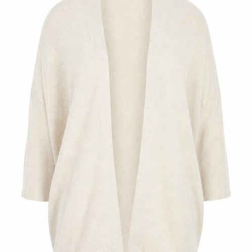 Mango Womens Beige V-Neck Acrylic Cardigan Jumper Size XS