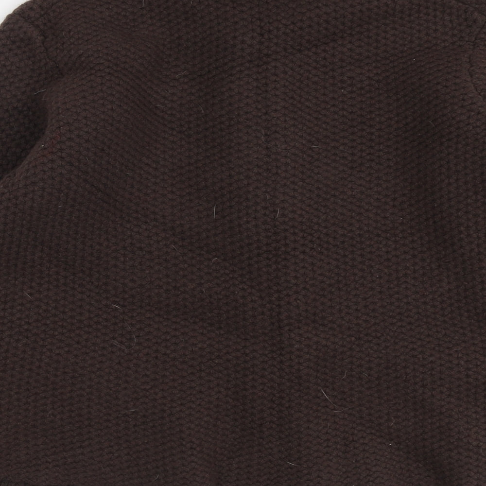 Boden Womens Brown Collared Wool Cardigan Jumper Size 20