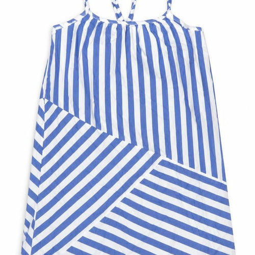 Gap Girls Blue Striped Cotton A-Line Size 13 Years Round Neck Pullover