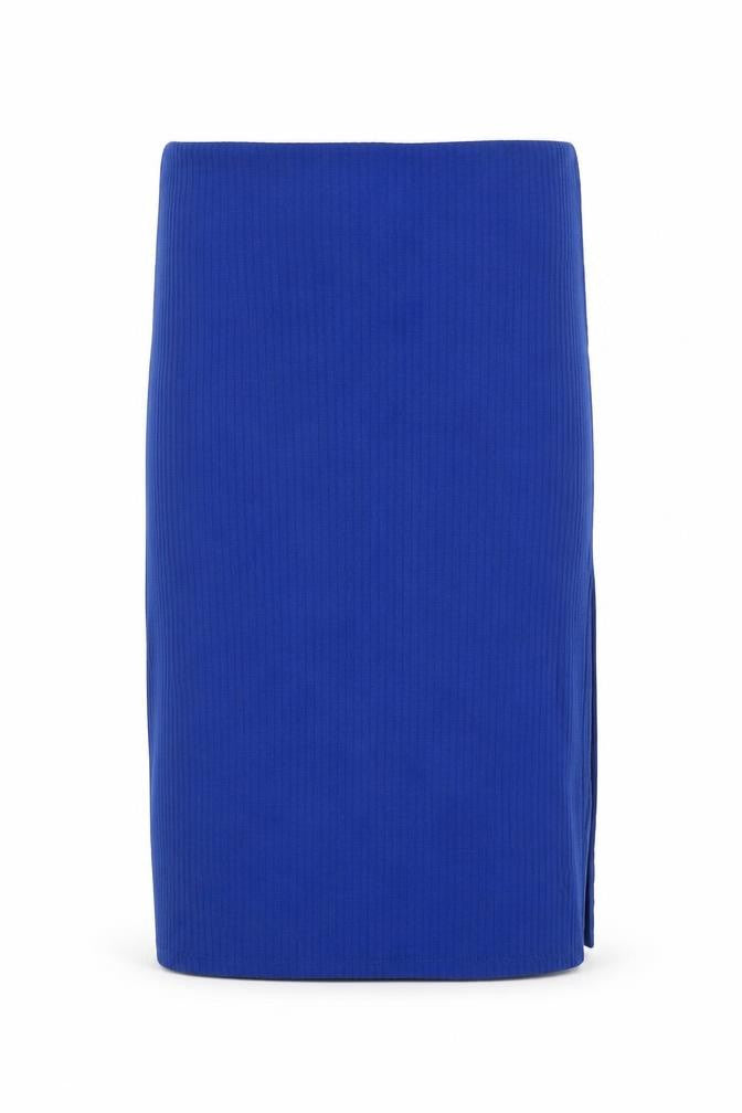 Stradivarius Womens Blue Viscose Bandage Skirt Size M