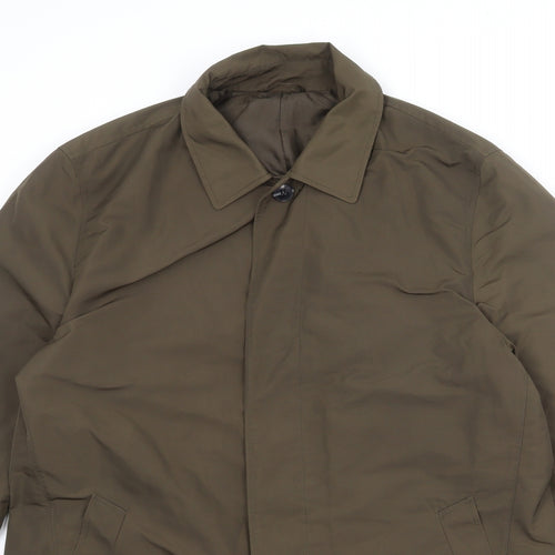 Marks and Spencer Mens Green Jacket Size L Button