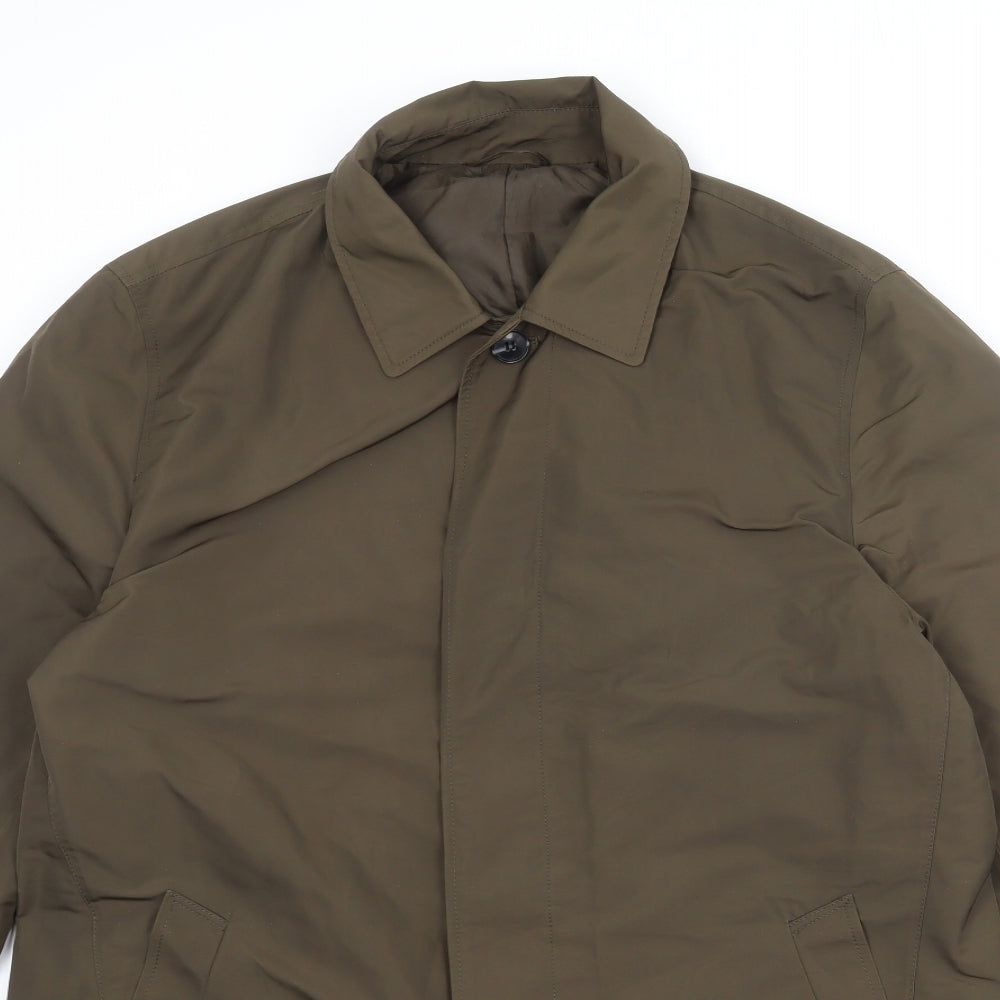 Marks and Spencer Mens Green Jacket Size L Button