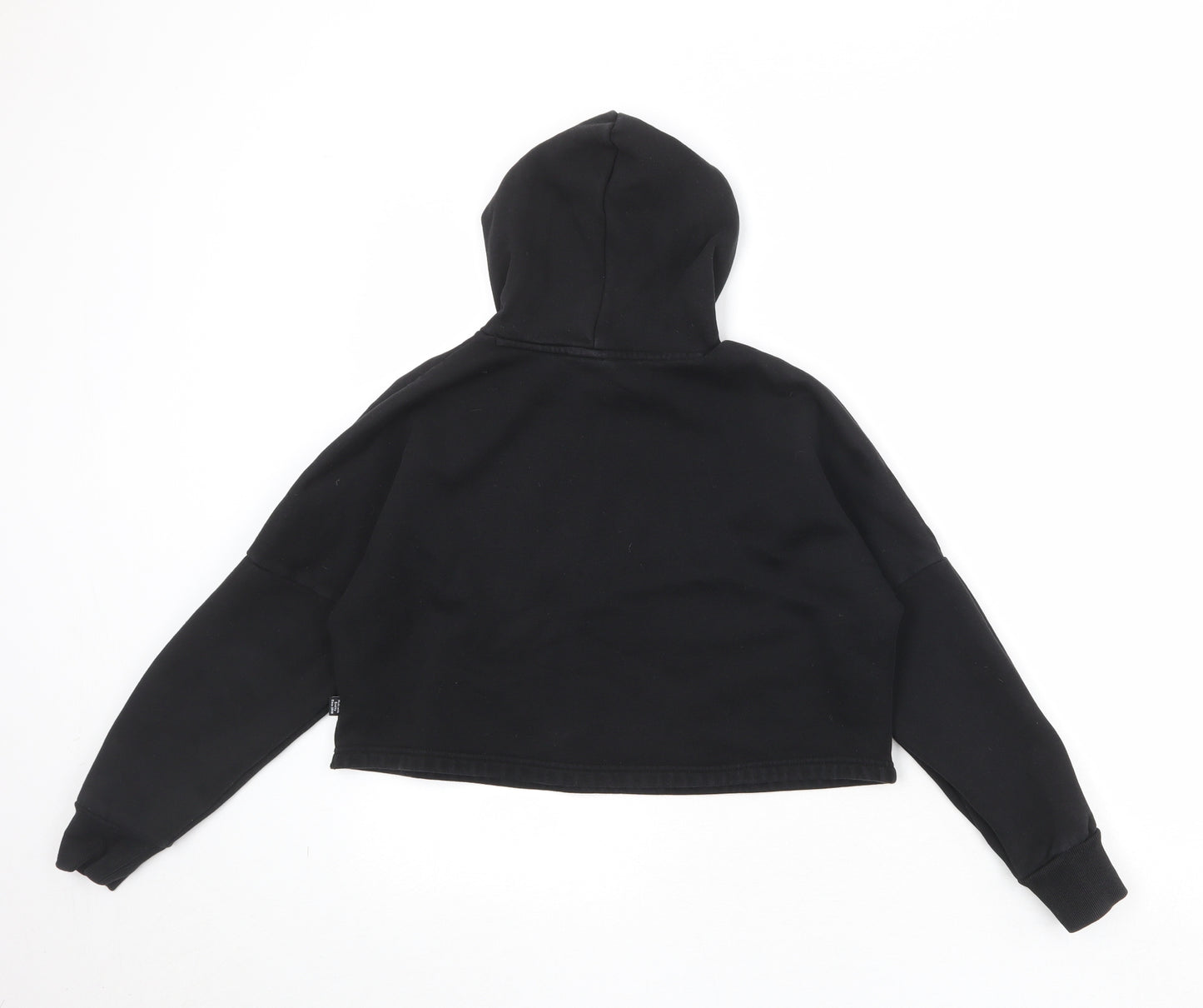 PUMA Girls Black Cotton Pullover Hoodie Size 11-12 Years Pullover