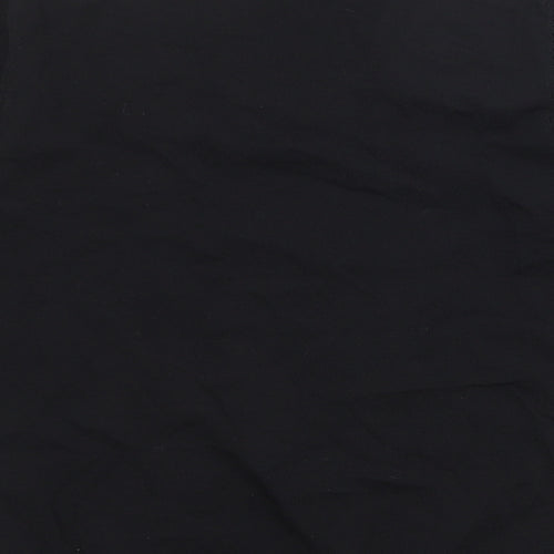 Platinum Womens Black Scoop Neck Viscose Pullover Jumper Size M