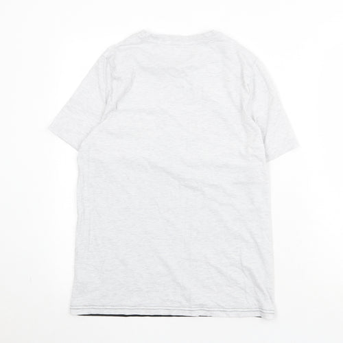 Among Us Boys Grey Cotton Basic T-Shirt Size 13-14 Years Round Neck Pullover - Imposter Among Us...