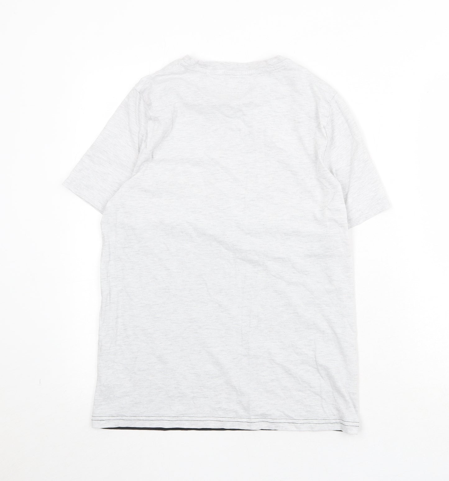 Among Us Boys Grey Cotton Basic T-Shirt Size 13-14 Years Round Neck Pullover - Imposter Among Us...
