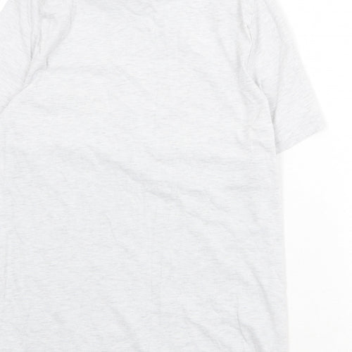 Among Us Boys Grey Cotton Basic T-Shirt Size 13-14 Years Round Neck Pullover - Imposter Among Us...