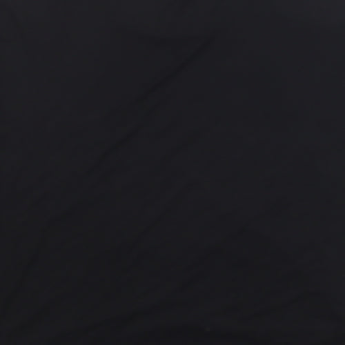 NEXT Womens Black Viscose Basic T-Shirt Size 12 Round Neck