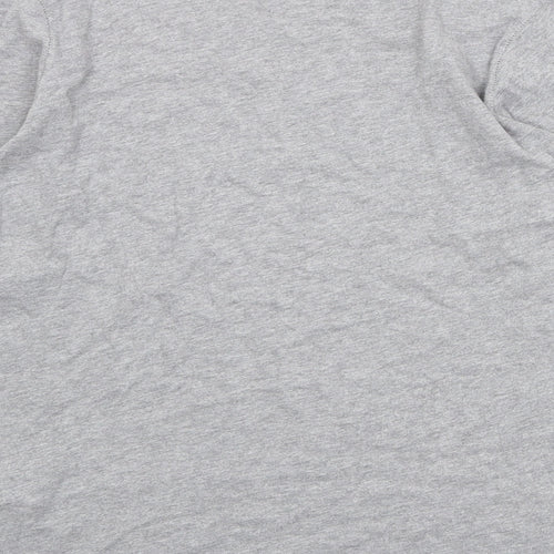 Gap Boys Grey 100% Cotton Basic T-Shirt Size 10-11 Years Round Neck Pullover