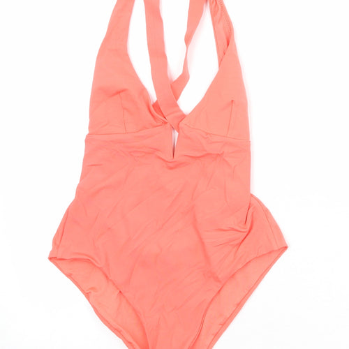 Zara Womens Pink Polyamide One Piece Size S
