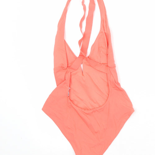 Zara Womens Pink Polyamide One Piece Size S