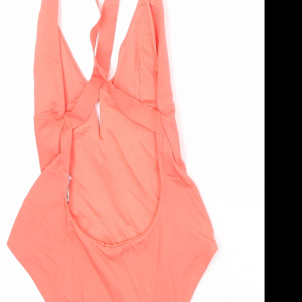 Zara Womens Pink Polyamide One Piece Size S