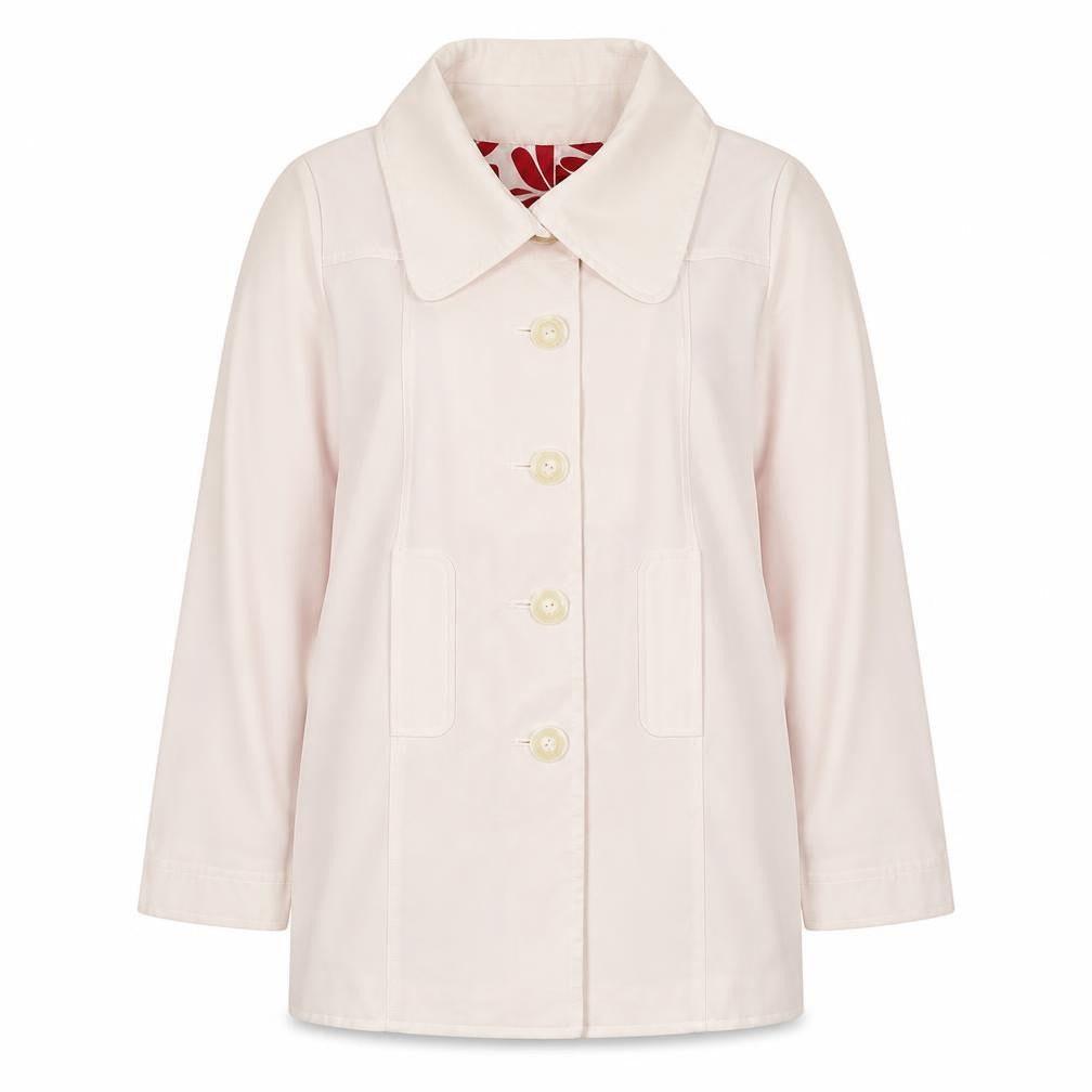 Front view of Fransa women’s multicoloured jacket, size M, button