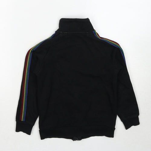 NEXT Boys Black Geometric Cotton Full Zip Sweatshirt Size 5 Years Zip