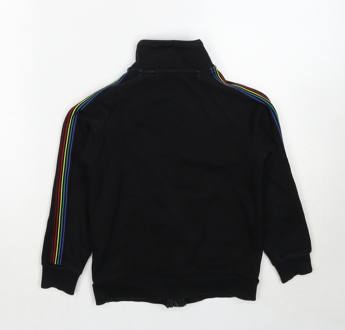 NEXT Boys Black Geometric Cotton Full Zip Sweatshirt Size 5 Years Zip