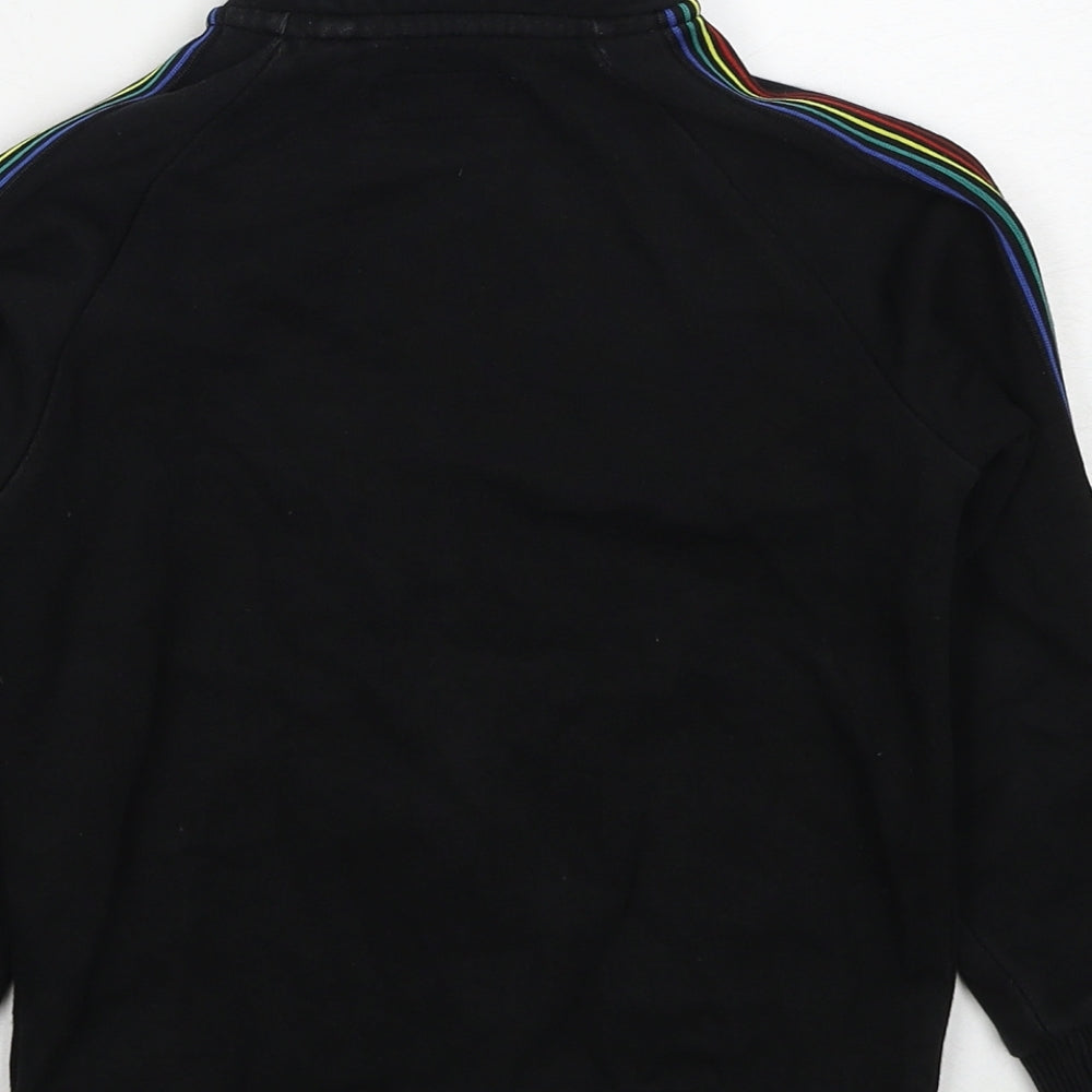 NEXT Boys Black Geometric Cotton Full Zip Sweatshirt Size 5 Years Zip