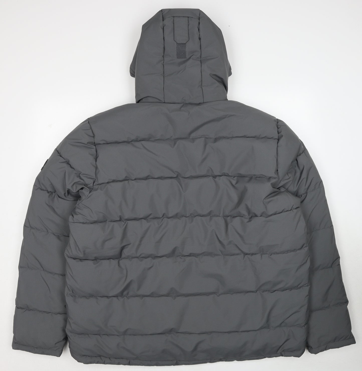 TOG24 Mens Grey Puffer Jacket Jacket Size 2XL Zip