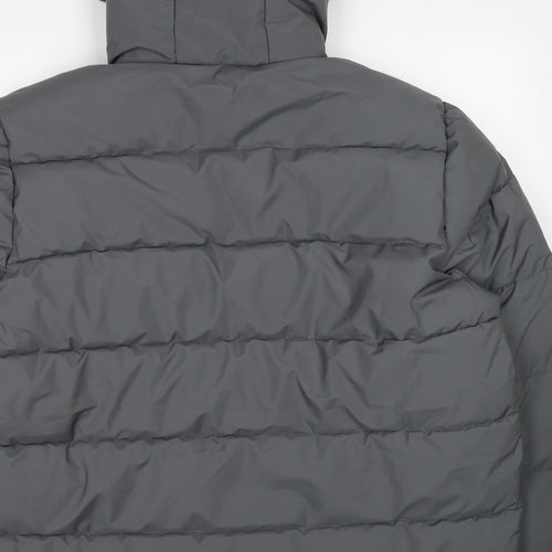 TOG24 Mens Grey Puffer Jacket Jacket Size 2XL Zip