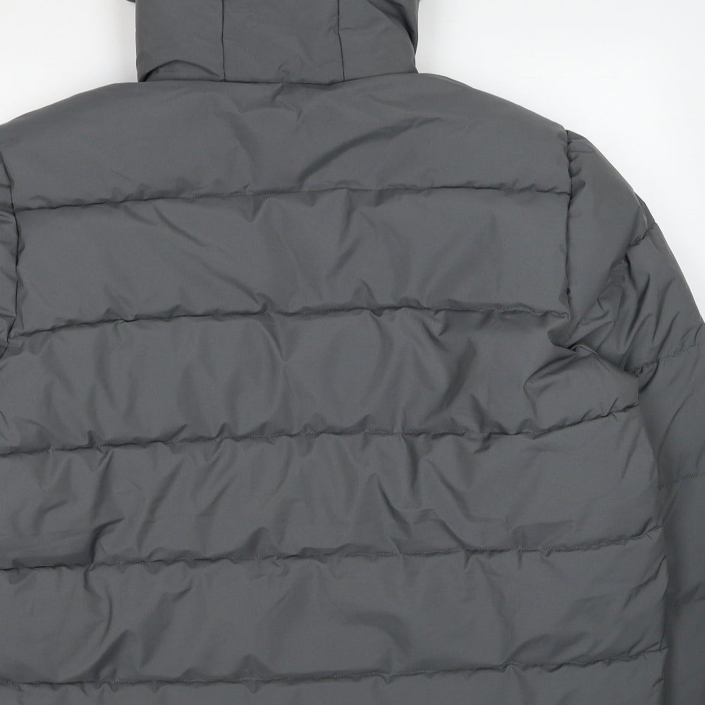 TOG24 Mens Grey Puffer Jacket Jacket Size 2XL Zip